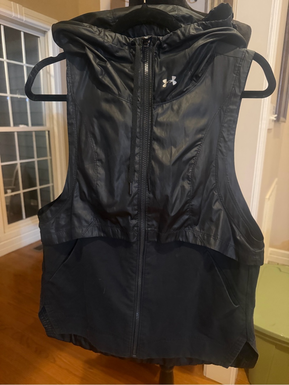 Under Armour Black Hooded Sleeveless Vest